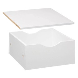 Module tiroir et étagère blanc