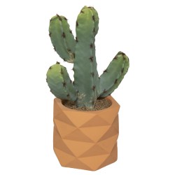 Cactus artificiel pot céramique, H.24 cm