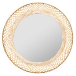 Miroir D.70 cm en bambou